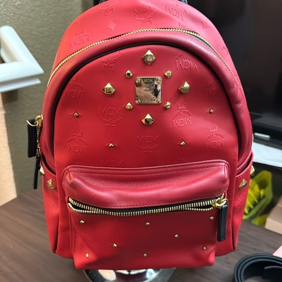 Authentic MCM Backpack Embossed MCM Monogram - Picture 1 of 10